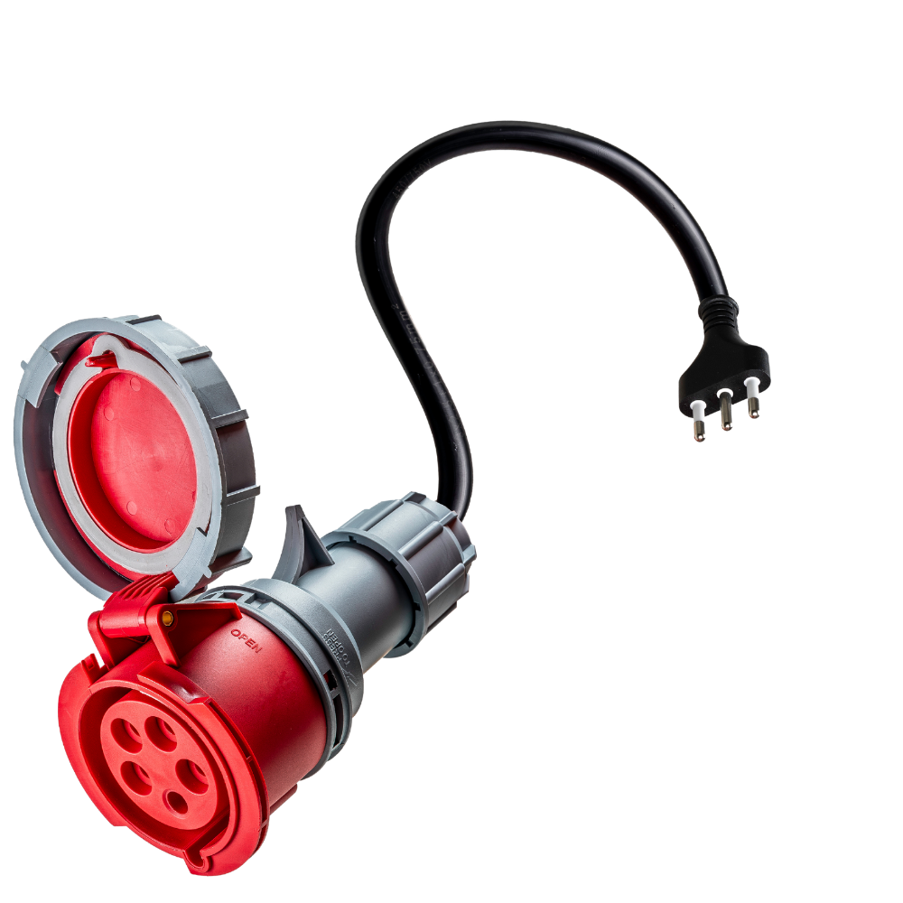 adaptador de comando de 5 pólos de 32A para Tipo L para Itália