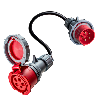 adaptador de comando de 16A de 5 pólos para 32A de 5 pólos