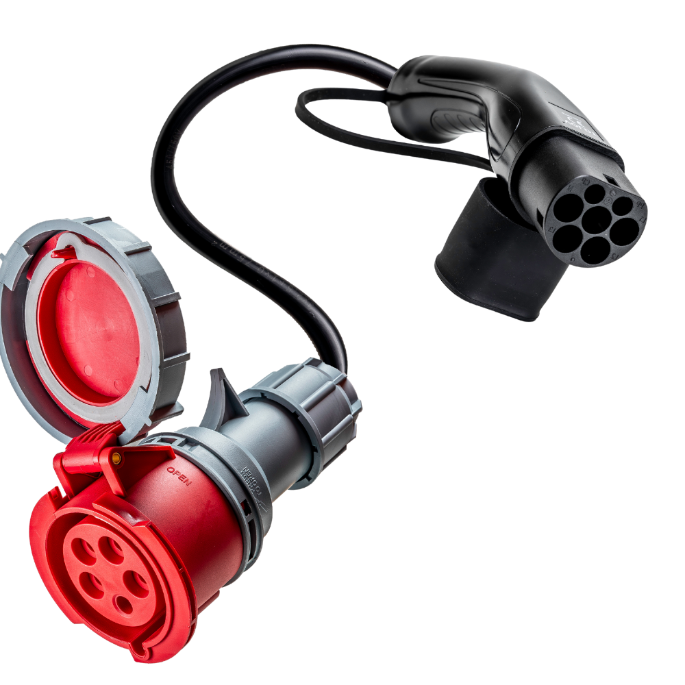 adaptador 32A de 5 pólos de comando para Tipo 2