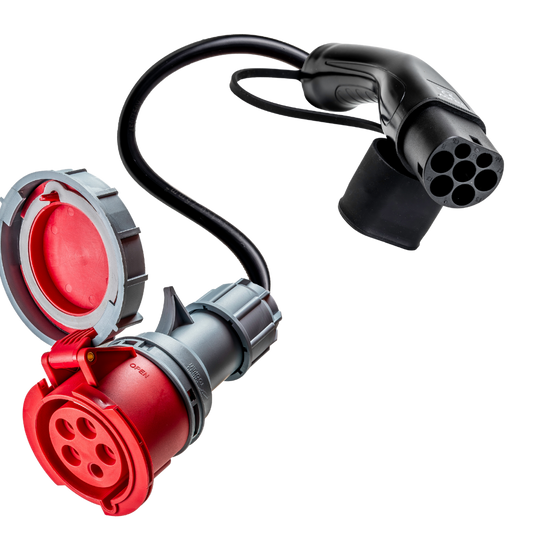 adaptador 32A de 5 pólos de comando para Tipo 2