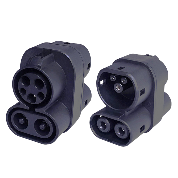 Adaptador de carregamento de veículos eléctricos CCS1 para CCS2