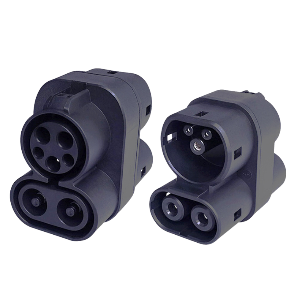 Adaptador de carregamento de veículos eléctricos CCS1 para CCS2