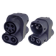 Adaptador de carregamento de veículos eléctricos CCS1 para CCS2