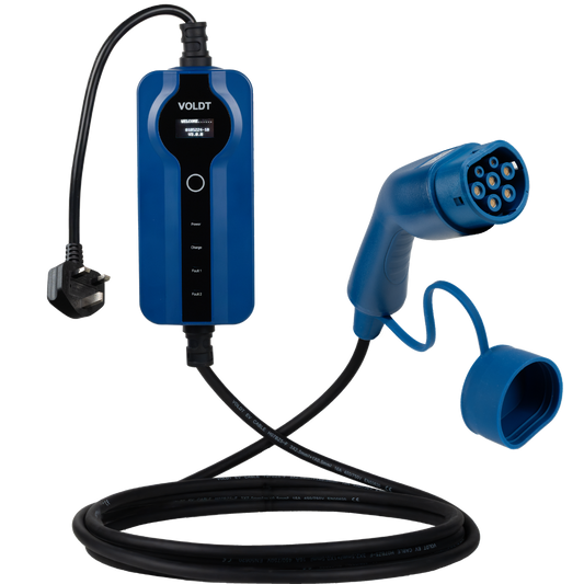 carregador de 3 pinos para veículos eléctricos | Ajustável 8A - 13A | Cabo de carregamento de 2,8kW