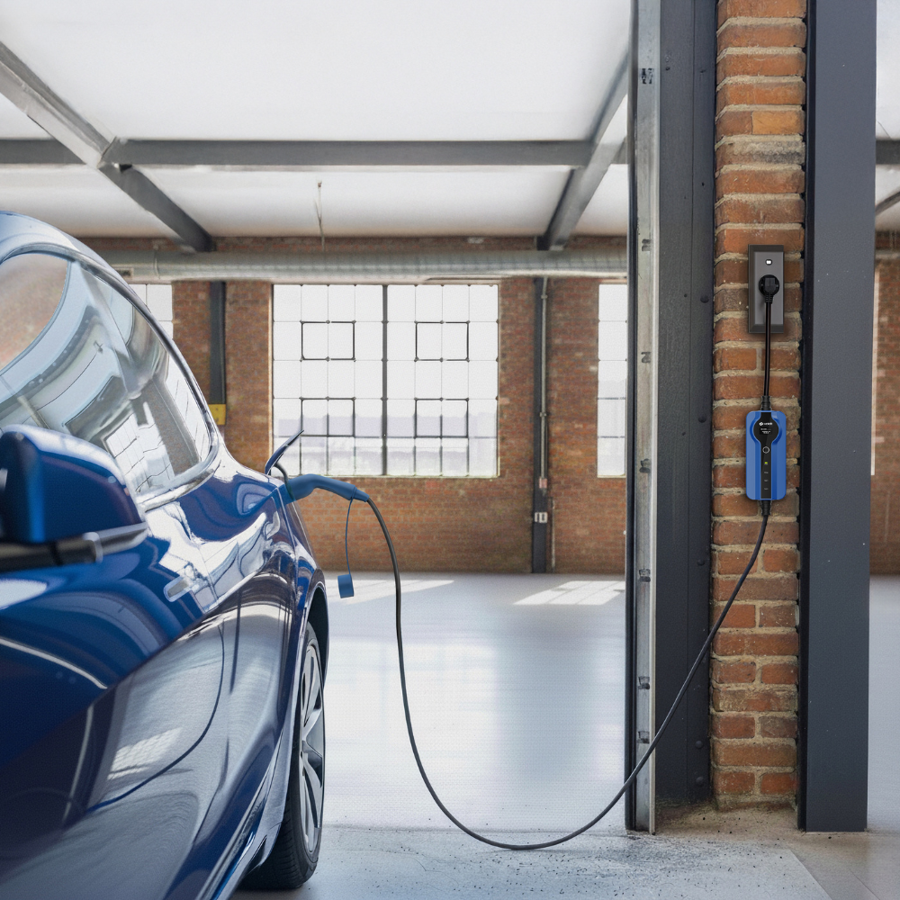 Tipo 2 - schuko | Ajustável 8A - 16A | Cabo de carregamento de 3,7kW