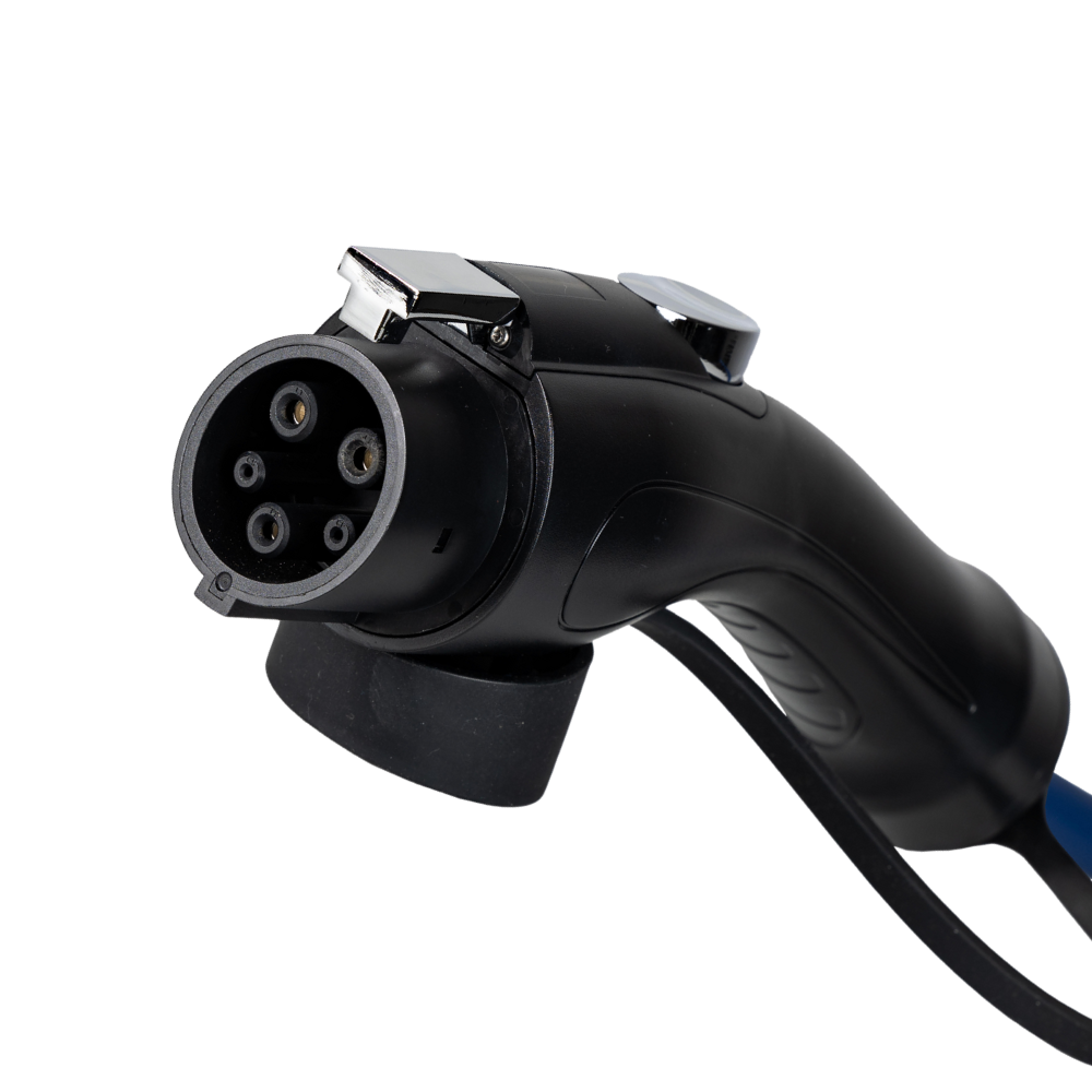 Tipo 1 - tipo 2 | 1 fase | 32a | 7,4kW cabo de carregamento