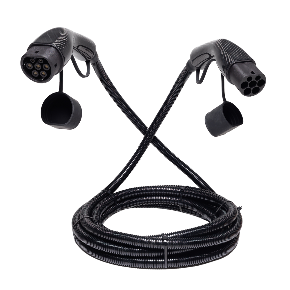 Voldt® Cabo de carregamento Tipo 2 Fibra de Carbono 22kW