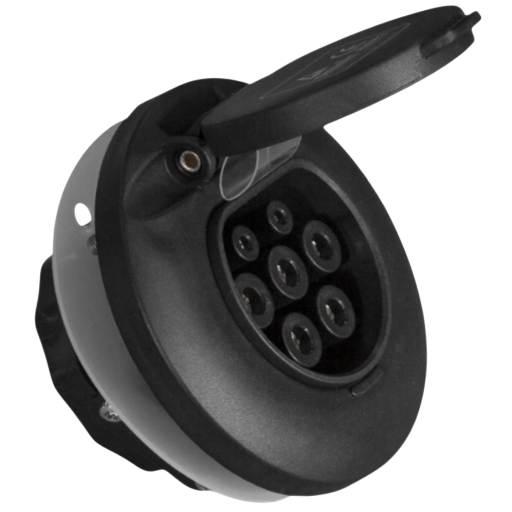 Tomada tipo 2 para estação de carga | 1 fase | 16A/32A