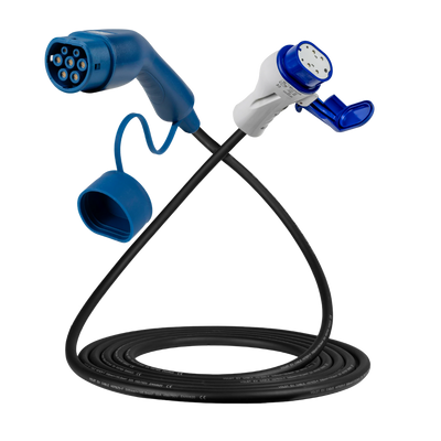 Cabo de carregamento Tipo 2 - Tipo 3 | modo 3 | 32a | 22kW