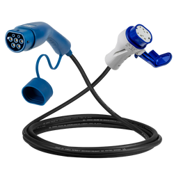 Cabo de carregamento Tipo 2 - Tipo 3 | modo 3 | 16A | 11kW