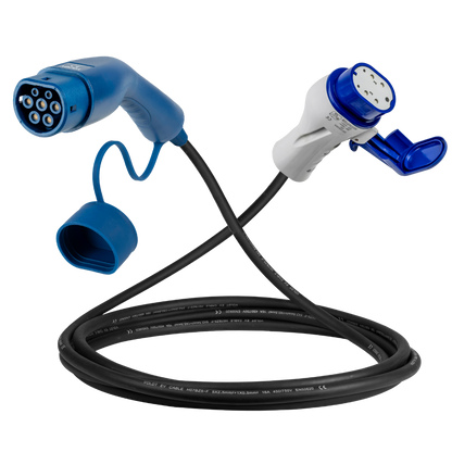 Cabo de carregamento Tipo 2 - Tipo 3 | modo 3 | 16A | 11kW