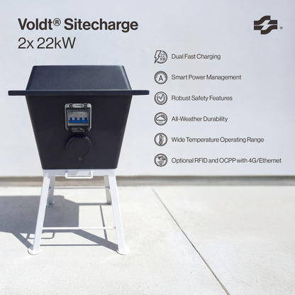Voldt® Sitecharge | Tipo 2 | 2×22 kW