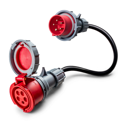 adaptador de comando de 16A de 5 pólos para 32A de 5 pólos