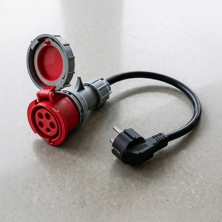 adaptador de comando de 5 pólos de 32A para Schuko