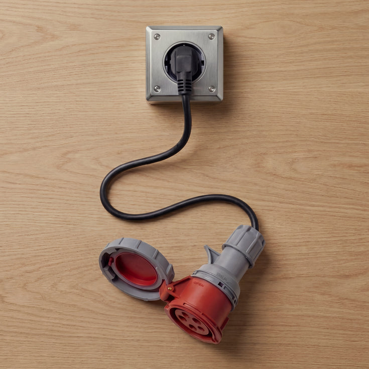 adaptador de comando de 5 pólos de 32A para Schuko