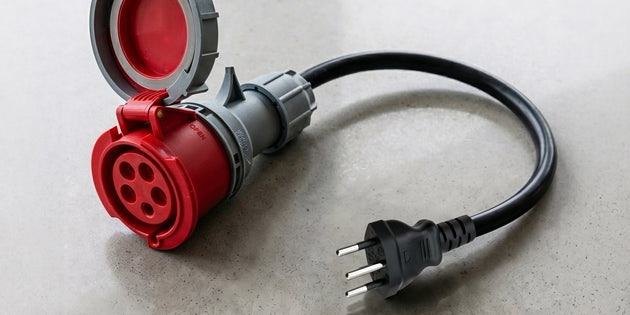 adaptador de 16A de 5 pólos para Tipo J para a Suíça