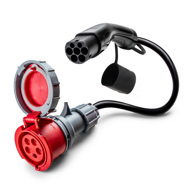 adaptador 32A de 5 pólos de comando para Tipo 2