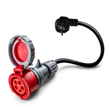 adaptador de comando de 5 pólos de 32A para Schuko