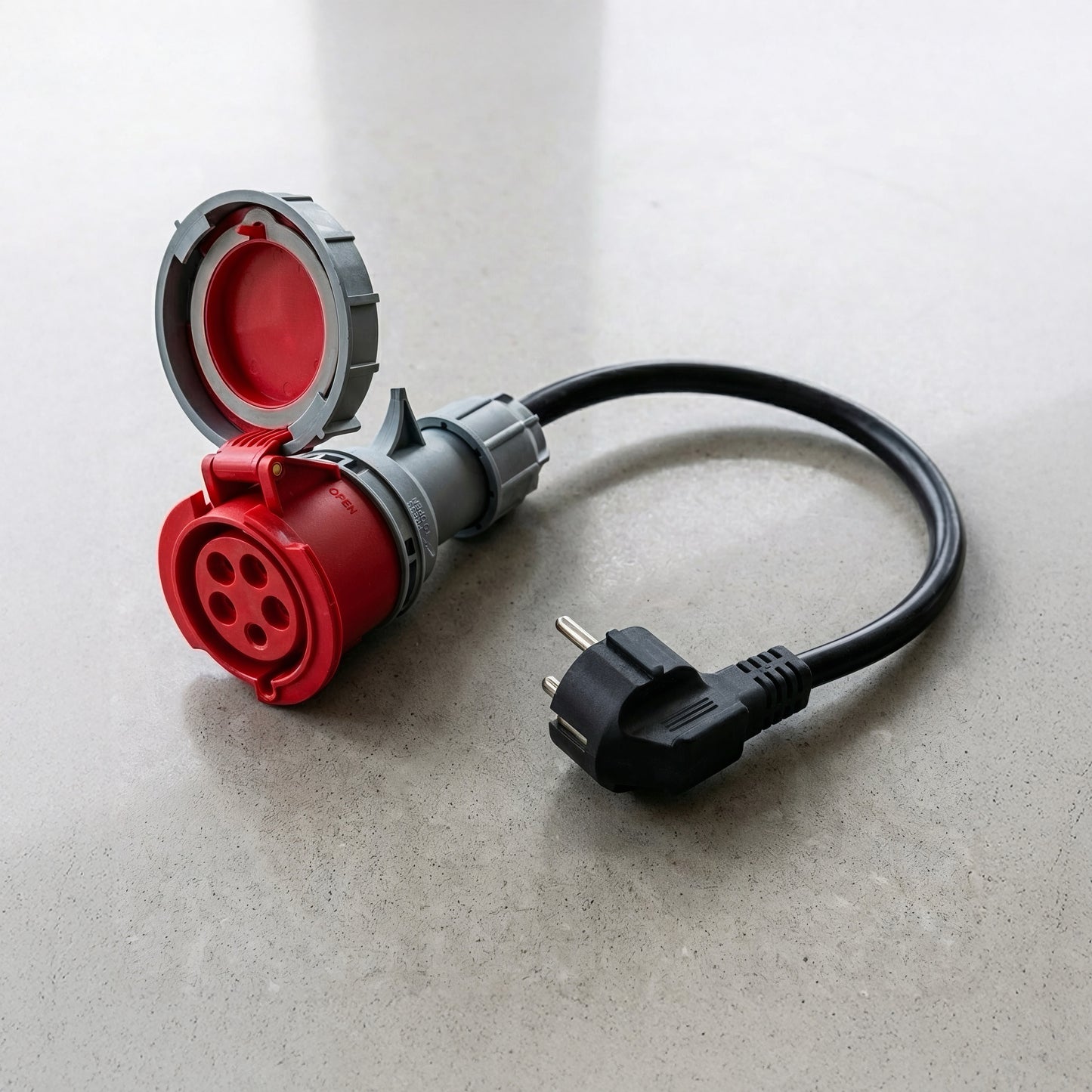 adaptador de comando de 5 pólos de 32A para Schuko
