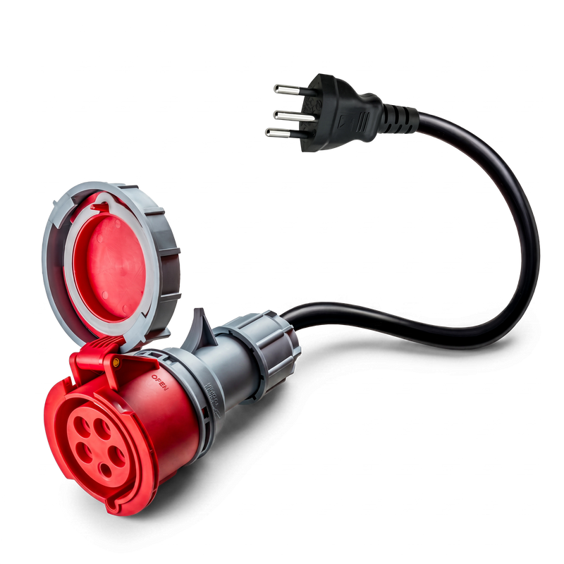 adaptador de 16A de 5 pólos para Tipo J para a Suíça