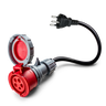 adaptador de 32A de 5 pólos de comando para Tipo J para a Suíça