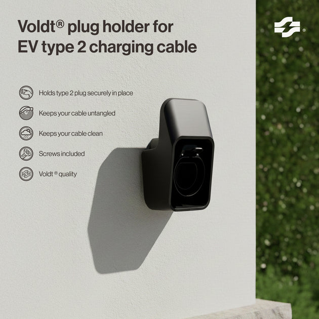 Suporte de ficha para cabo de carregamento EV tipo 2