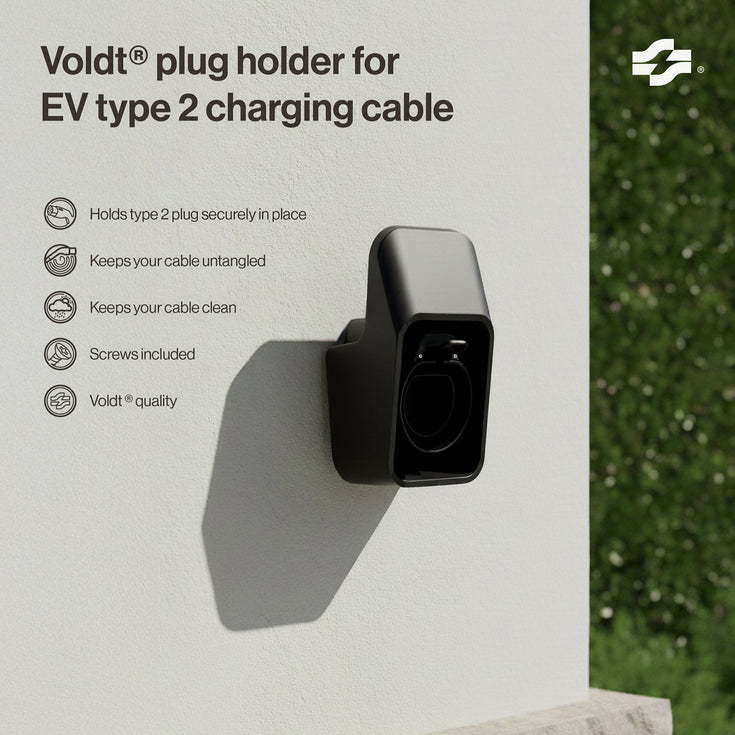 Suporte de ficha para cabo de carregamento EV tipo 2