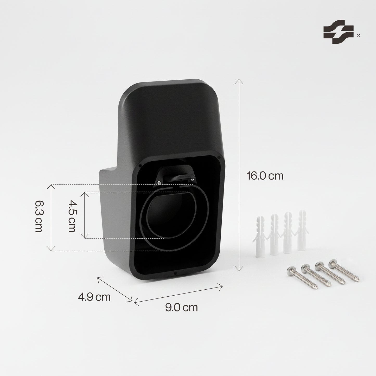 Suporte de ficha para cabo de carregamento EV tipo 2