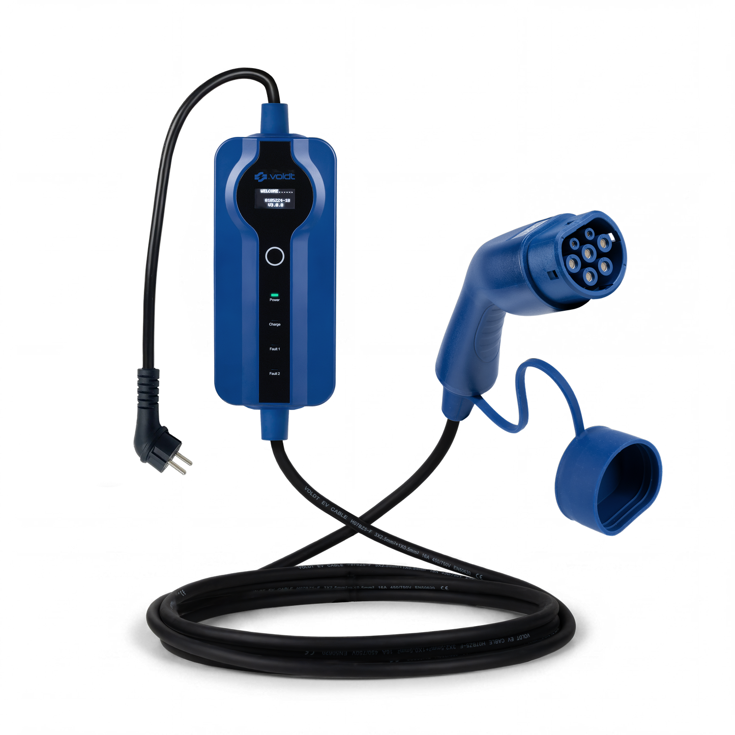 Voldt Carregador portátil EV schuko 230V | 8A - 16A | 3,7kW + APP