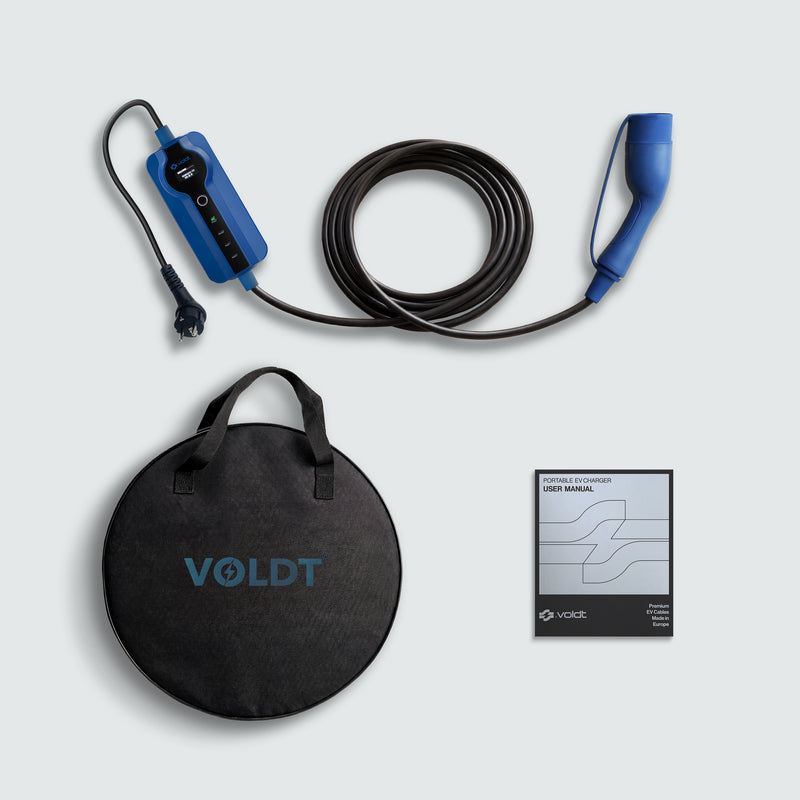 Voldt Carregador portátil EV schuko 230V | 8A - 16A | 3,7kW + APP