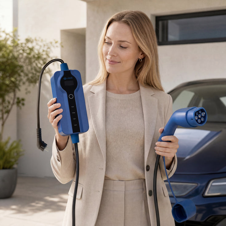 Voldt Carregador portátil EV schuko 230V | 8A - 16A | 3,7kW + APP