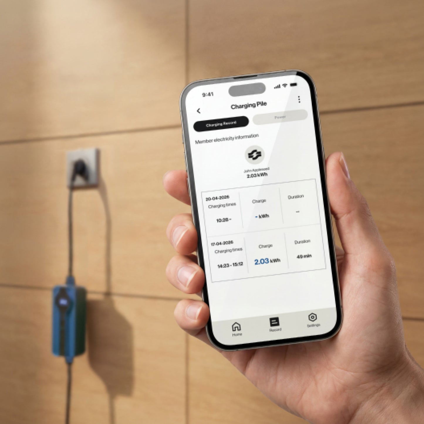Voldt Carregador portátil EV schuko 230V | 8A - 16A | 3,7kW + APP