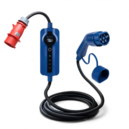 Voldt Carregador portátil EV CEE | trifásico | 8A-32A | 22kW +APP