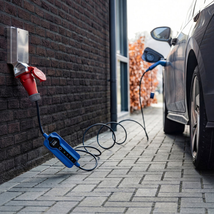 Voldt Carregador portátil EV CEE | trifásico | 8A-32A | 22kW +APP